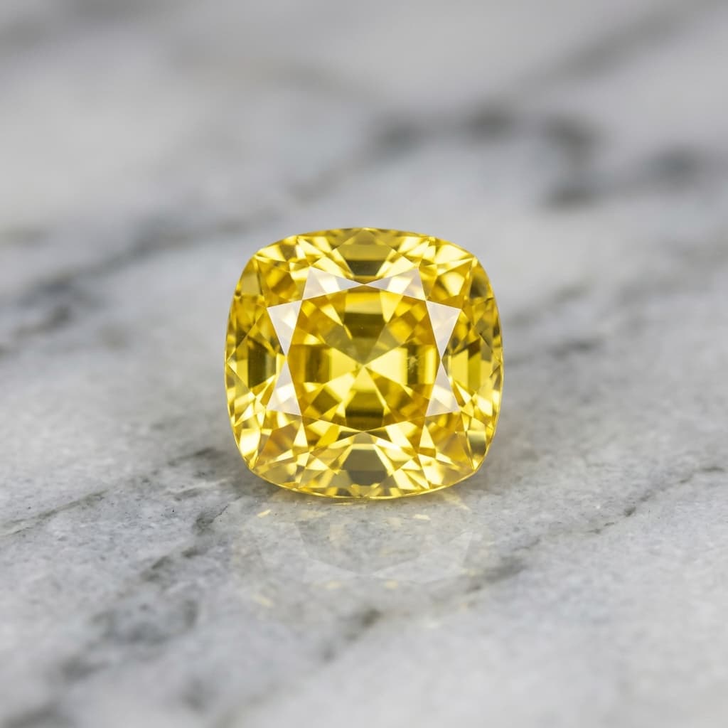 8.28 Ct IGI Certified Unheated Untreated Natural Ceylon Yellow Sapphire