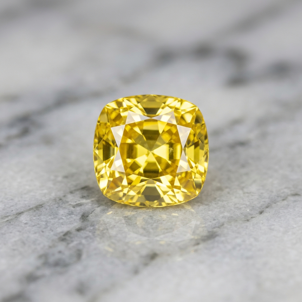 8.28 Ct IGI Certified Unheated Untreated Natural Ceylon Yellow Sapphire